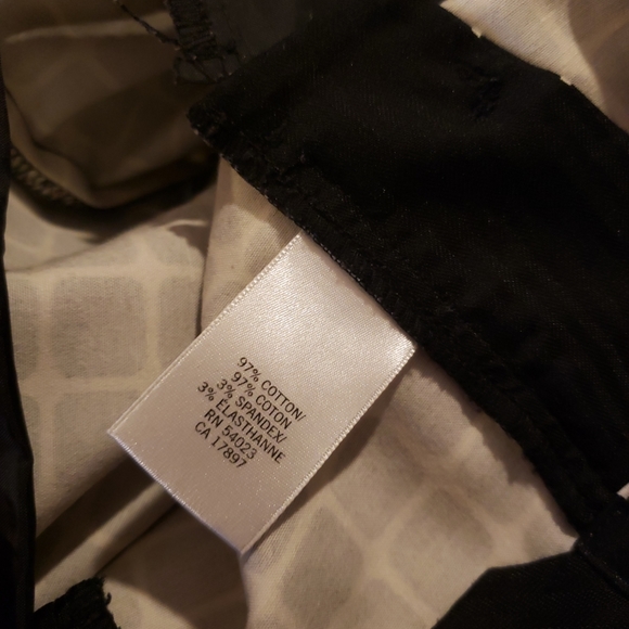 Banana Republic Women's Size 0 Martin Fit Black and White Checkered Trousers - Picture 7 of 8